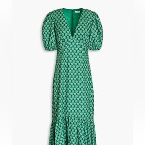 RHODE
Ester gathered floral-print crepe midi dress